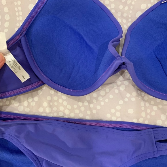 LA VIE EN ROSE royal blue bikini top & bottom - Picture 2 of 3